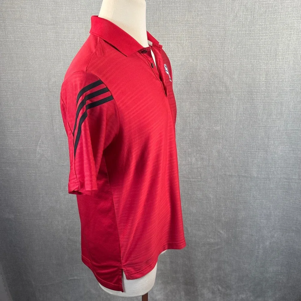 BRAND NEW Adidas Men's Golf Pabst Blue Ribbon Polo Medium  Red Climacool Stripe